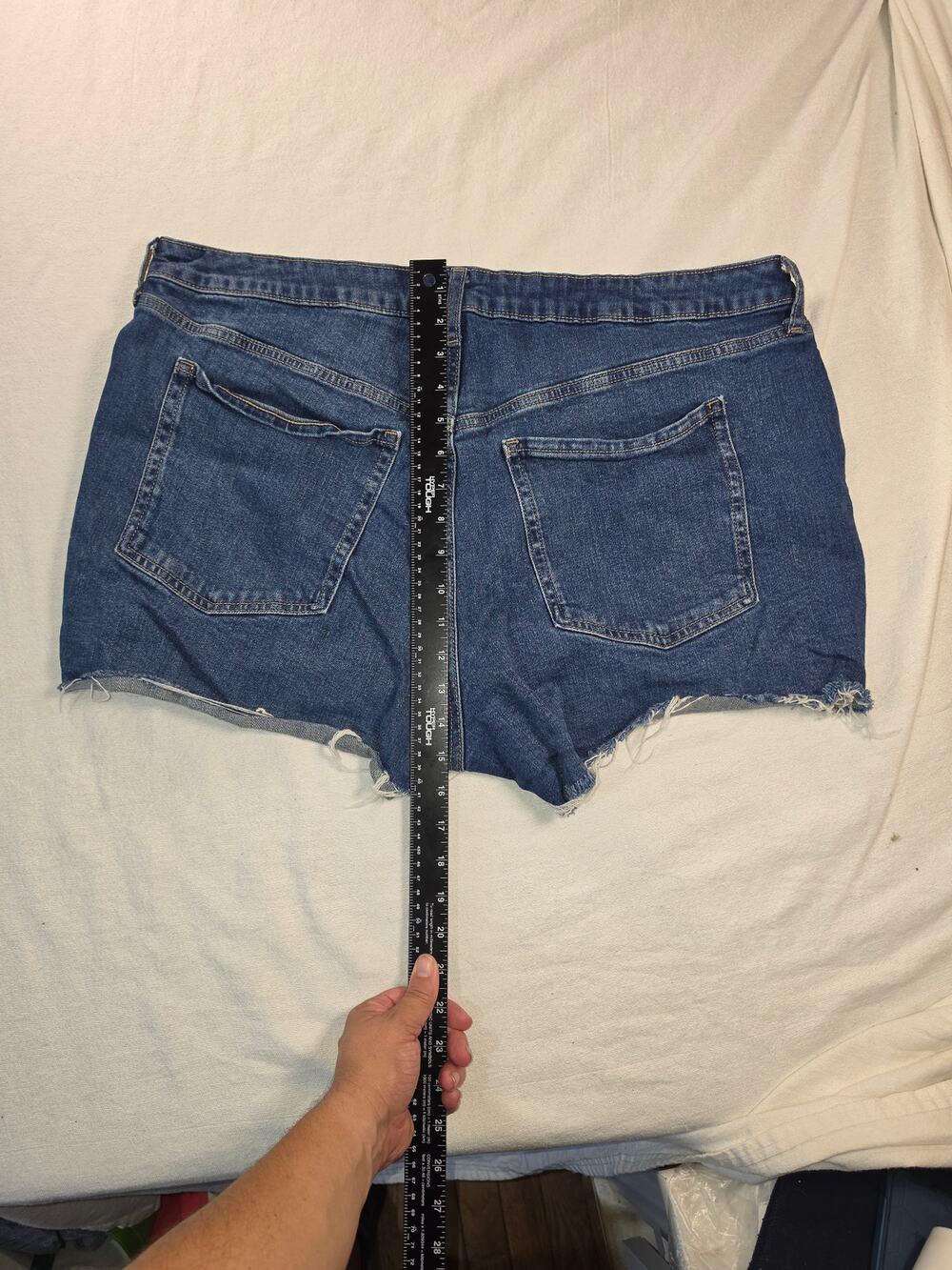 Old Navy American Flag Cutoff Jean Shorts Size 20